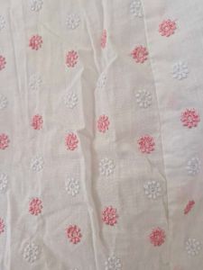 White Pinteresty Skirt With Pink Flowers