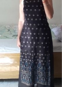 Boho Print Sleeveless Kurti