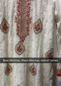 Off-White Pakistani Pant Suit Set