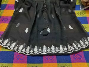 Black Embroidered Kurta