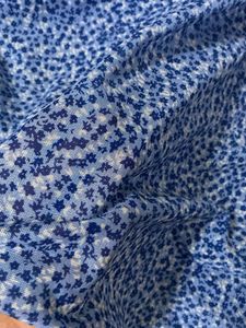 Blue Floral Print Dress