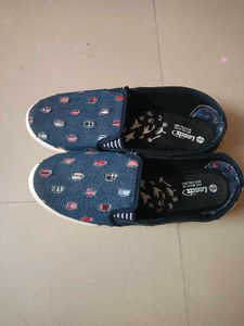 Denim Slip-On Shoes
