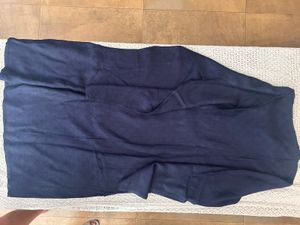Inky Blue Self Embroidered Fabric