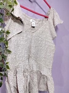 Cute Floral Print Top