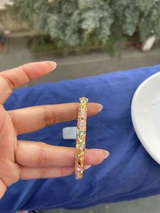 Floral Enamel Bangle