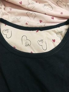 Cute Heart Print Pajama Set