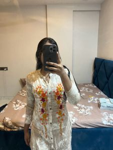 Floral Embroidered Kurti