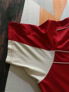 Red &amp; White Athletic T-Shirt