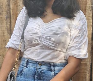 White Crop Top