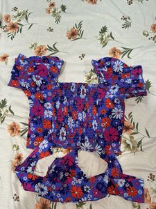 Floral Print Crop Top