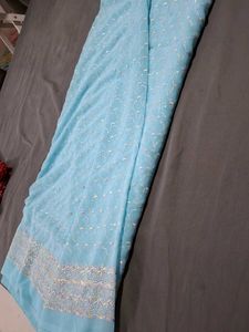 Embroidered saree