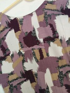 Abstract Print Casual Dress