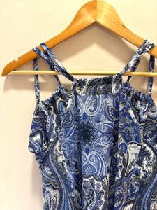 Beautiful Blue Paisley Cami Top