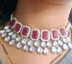 Jewellery Set ( DARK Pink)