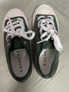 Coach Green Canvas Sneakers