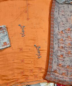 Cotton Embroidery Suit