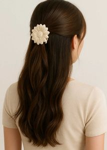 Cute Flower Hair Claw Clutch