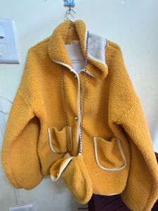 Cute Yellow Fleece Jacket