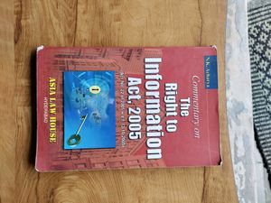 The Right To Information Act 2005 Book
