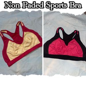 Buy Combo Of Two Sports Bra Non Paded