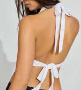 White Halter Crop Top