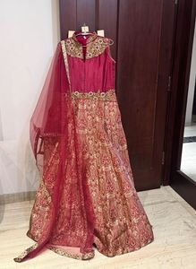 Elegant Long Ethnic Gown With Duppatta