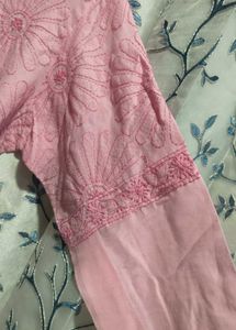 Lucknowi Heavyly Embroidery Chickenkari Kurti