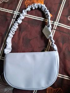 Miniso Pleated Half Moon Shoulder Bag 💜