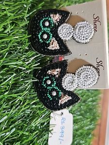 Hand Made Black Earing