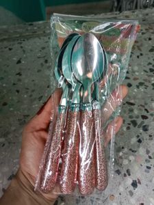 Glitter Spoon -- pack Of 6
