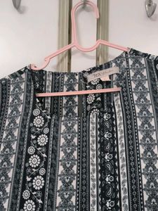 Patterned Sleeveless Dress