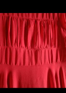 rust colour dress