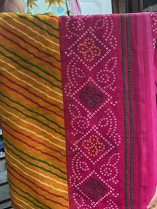 Vintage Striped Sari