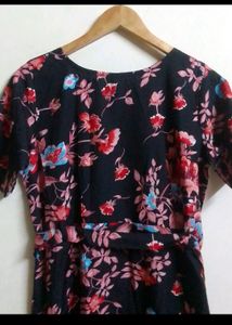 Beautiful Floral Print Anarkali Kurti