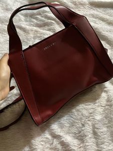 Miraggio Cherry🍒wine Date Crossbody Satchel Bag