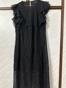 Elegant Black Lace Dress