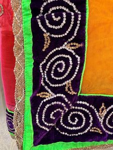 Ombre Diamond work Saree