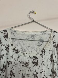 Floral Print Sweater