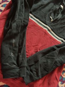 Striped Quarter-Zip Pullover