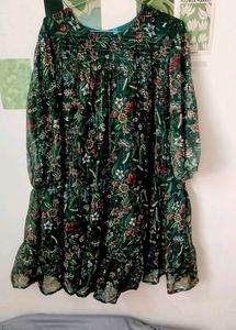 Janasya Green Dress.