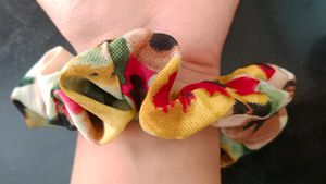 Stylish Multicolor Scrunchies - Set Of 2