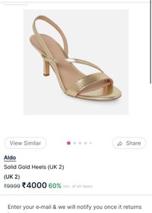 Gold Aldo Heels