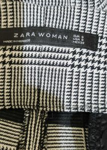 Zara High Waisted Plaid Shorts