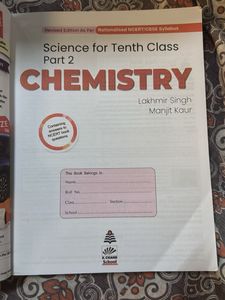 Science for Tenth Class Part 2