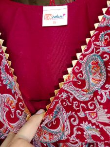 Printed Anarkali Kurta Suit Set