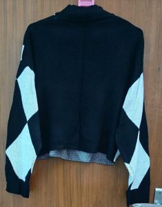 H&amp;M Argyle Knit Sweater