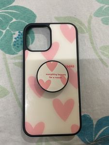 IPHONE 12/ 12 Pro Pink Cases With Pop Socket