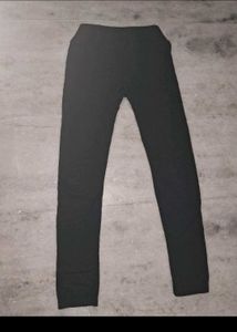Gym Jet Black Tights For Workout