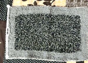 Black &amp; Gray Shag Rug