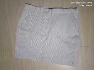 Black In White Skirt
